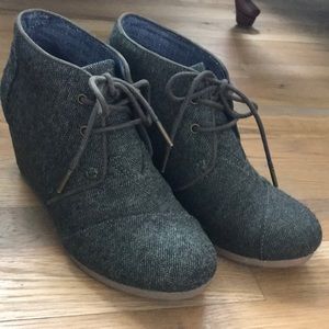 TOMS Wedge Booties!